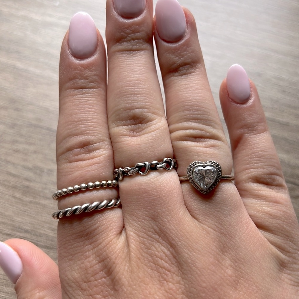 Pandora Sterling Silver Ring Bundle - image 1